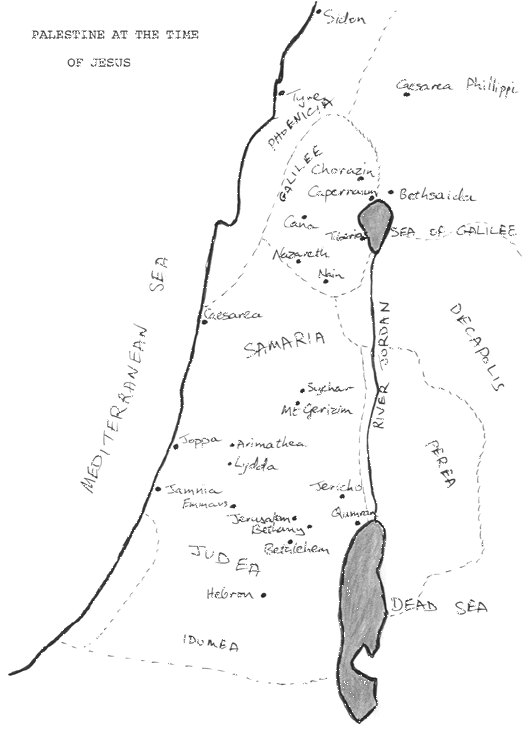 maps of israel in jesus time. Palestine at the Time of Jesus